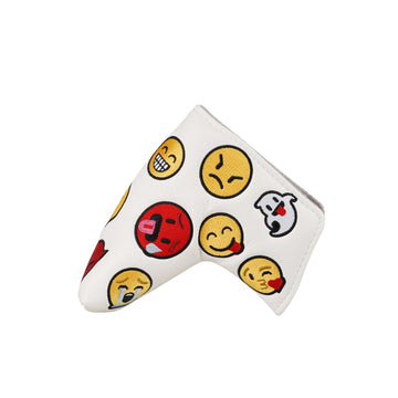 White pu Cartoon Stickers Blade Head Cover